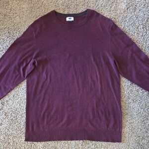 Old Navy Men's Burgundy Sweater – Size XL